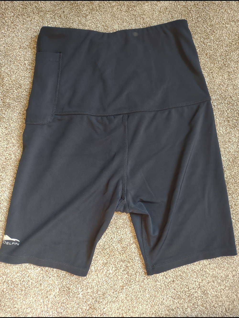 Women’s Black High-Waist Athletic Shorts
